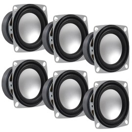DWEII 6Pcs 2" 4Ohm 3W Full Range Audio Speaker Stereo Woofer Loudspeaker