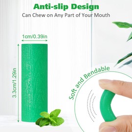 OFFCUP Aligner Chewies, Pack of 6 Aligner Tray Seater Chewies for Aligner Chompers, Aligner Tray Seaters Chewies Aligner Tray Seats for Looping Chewie - Green