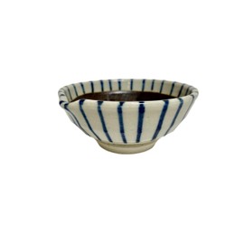 Made in Japan Small Mortar Bowl, Small 4.5 Dia. x H1.97 Inches, Tokusa Stripe Pattern from Japan M10515 (Small 4.0)