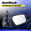 AutoShack Driver Mirror Power Black Textured Non-Heated Non-Folding Replacement for