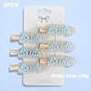 6 PCS Bride Hair Clips – No Crease Beauty Barrette