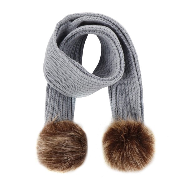 QUINTRA 110 cm Baby Solid/Winter Double Knitted Wool Scarf Hooded