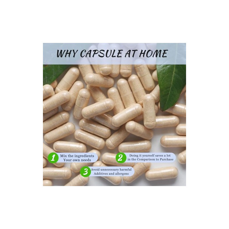 Vegan Empty Capsules Size 0, Empty Capsules for Filling Vegetarian,