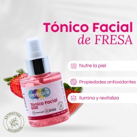Tónico Facial De Fresa Vemare Todo Tipo De Piel 100 Ml