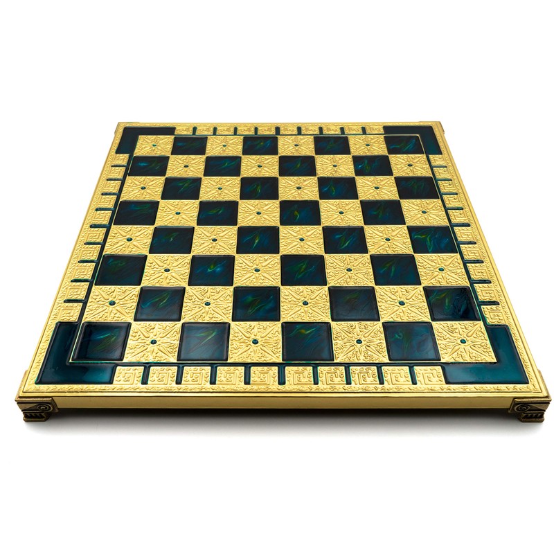 Handmade Icarus Metal Chess Set in Wooden Box