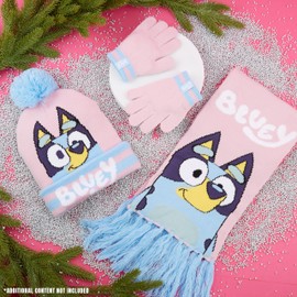 BlueY Girls' Winter Hat, Scarf and Glove Set - Children's Gifts, pink