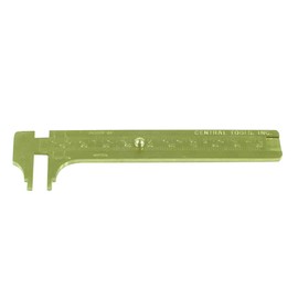 Central Tools 6506 Solid Brass Slide Rule Caliper 0-4" 0-100mm"