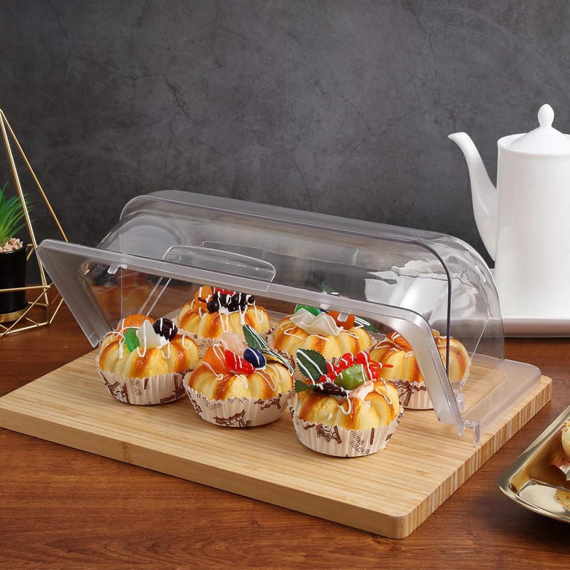 Clear Acrylic Cake Stand Cover - 13" x 10" x