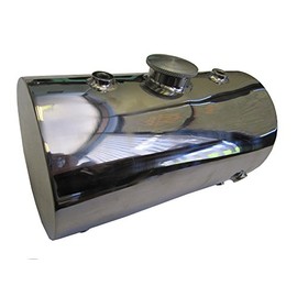 Stainless Steel Oil Tank for Custom Motorcycles/Harley Chopper Bobber - Round