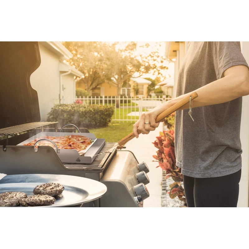 Onlyfire Universal Stainless Steel Griddle for Most BBQ Grills with