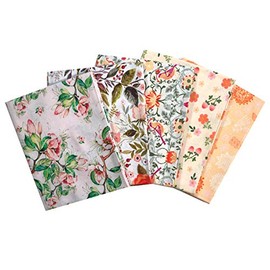 The Craft Cotton Co Beautiful Florals - Pack of 5 (100% Cotton, Premium Quality, Designed in England)