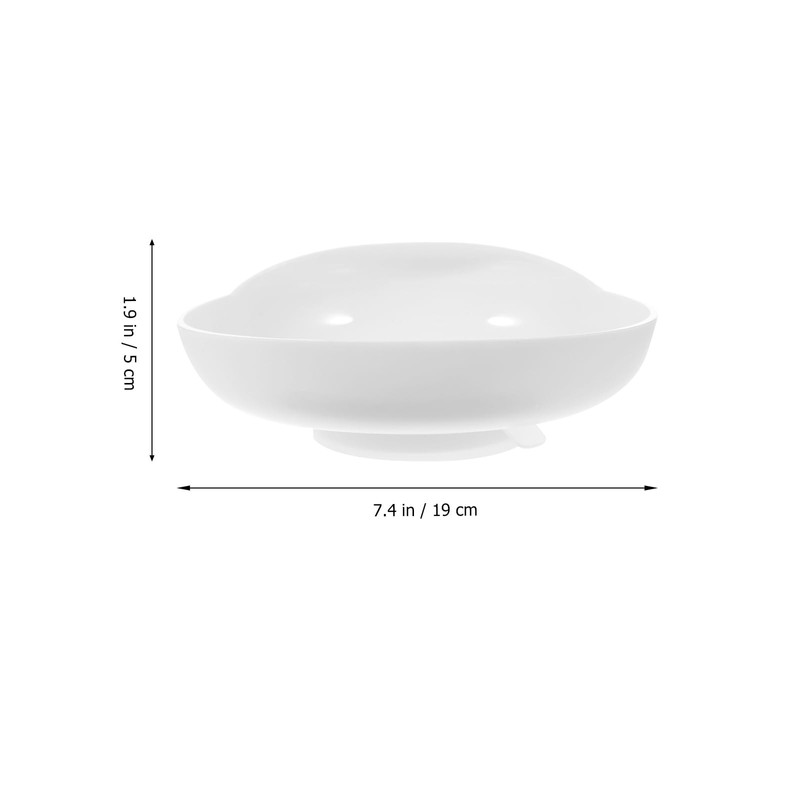 Healifty Suction Bowl for Elderly - Non-Skid Adaptive Food Tray