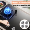 Gas Stove Knob,4PCS Metal Universal Gas Stove Control Knobs Adaptors,Silver
