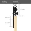 TSMST 10FT Ceiling Mount Sliding Barn Door Hardware Closet Track