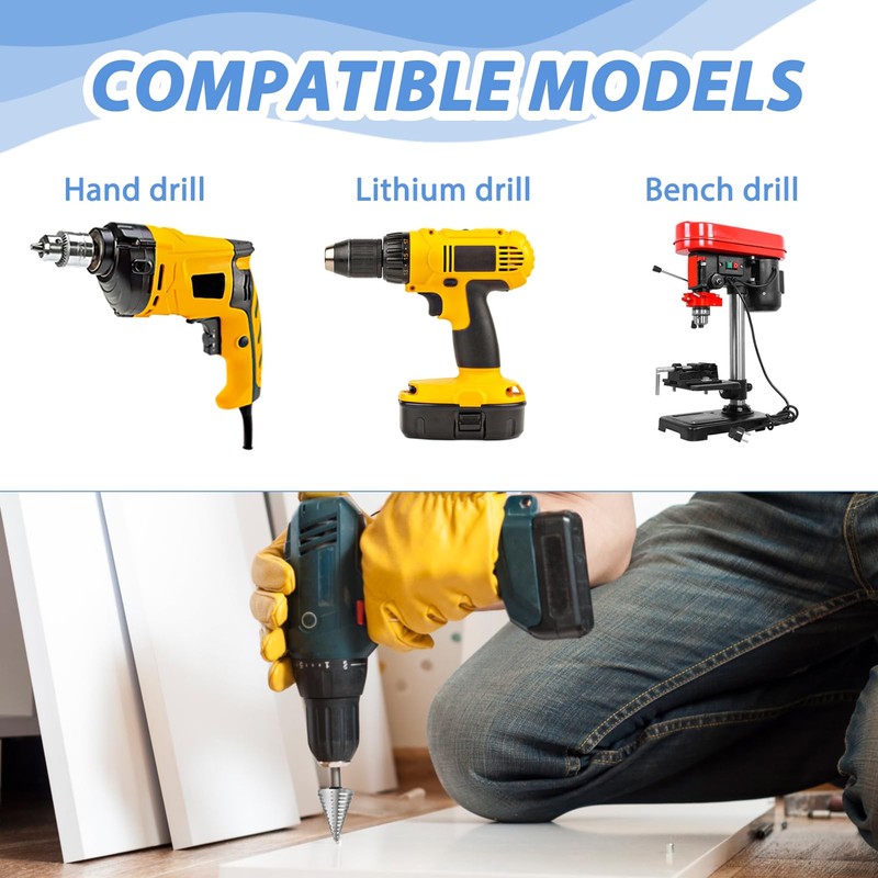 Step Drill, Peeling Drill 5-35 mm, HSS Stainless Steel, 15