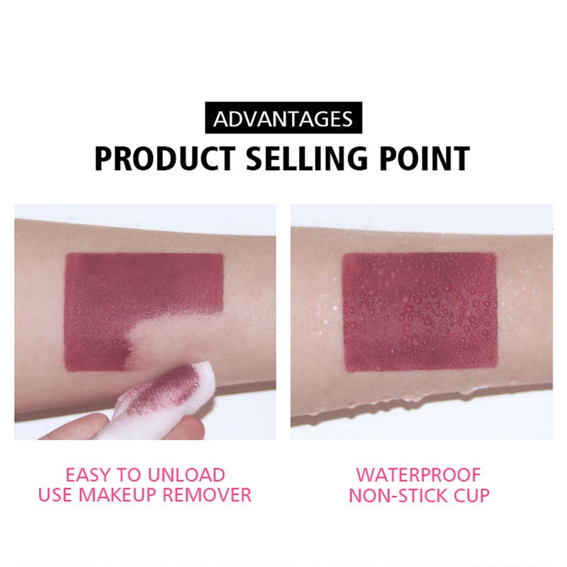 24pcs LANGMANNI Matte Lip Glaze Set Waterproof NonStick Cup Lip