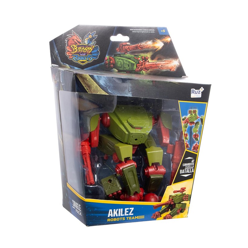 BEASTS VS ROBOTS - Figura de acción Ruz Robots Akilez