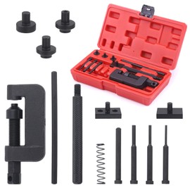 Glarks 13Pcs Universal Chain Breaker Set, Bike Chain Cutter and Riveting Tool Set ATV Motorcycle Bicycle Chain Link Removal Tool Chain Repair Tool Kit for Cam and 25 to 630 Chains
