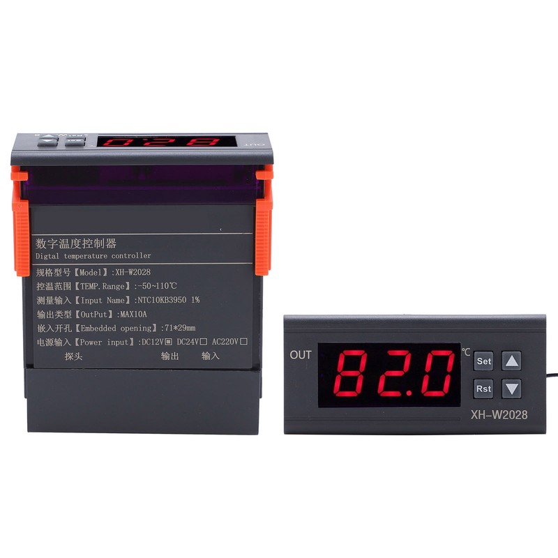 Digital Temperature Controller 0.1℃ Accuracy Thermostat Temperature Regulator for RefrigeratorDC12V