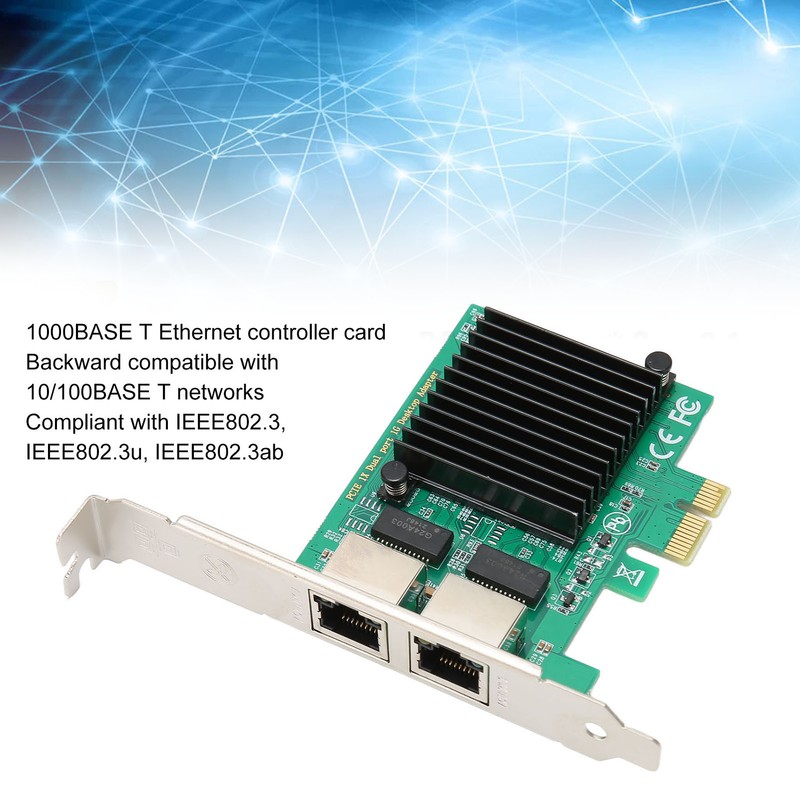 1000M Gigabit Ethernet Network Card Dual RJ45 Port 10/100/1000Mbps PCI