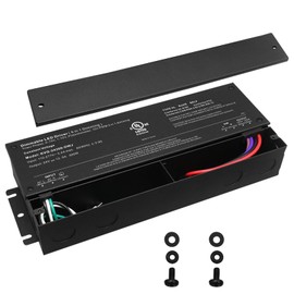 LEDXLIRBH 300W 24V Dimmable LED Driver, Triac/ELV/MLV/0-10V PWM Dimming, Flicker-Free and Constant Voltage for LED Strips, Compatible with Dimmers, Waterproof IP67 & UL FCC Class 2