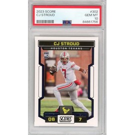 Graded 2023 Panini Score CJ Stroud #302 Rookie RC Football Card PSA 10 Gem Mint
