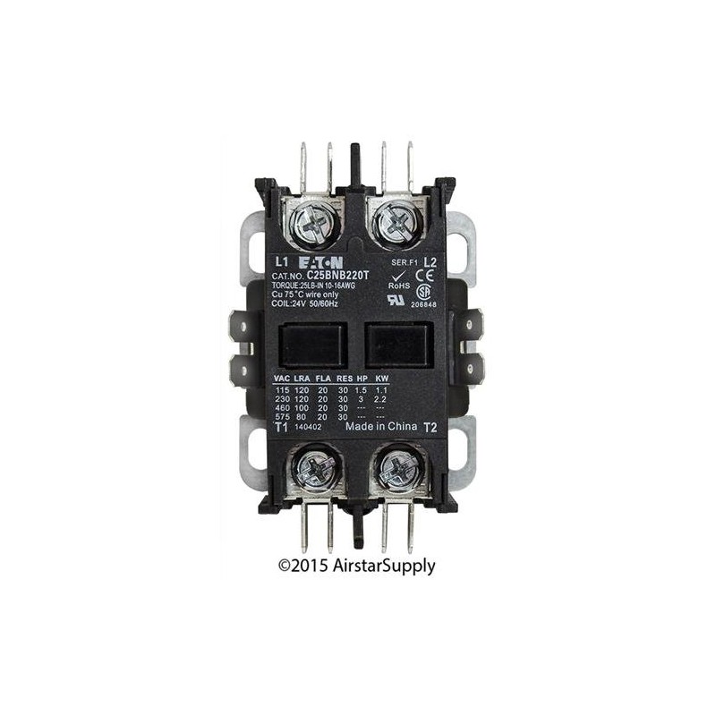 Square D 8910DP12V14 - Replaced by Eaton/Cutler Hammer C25BNB220T Contactor,