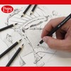 Pepy Professional Medium Charcoal Pencil Drawing Set – Set of