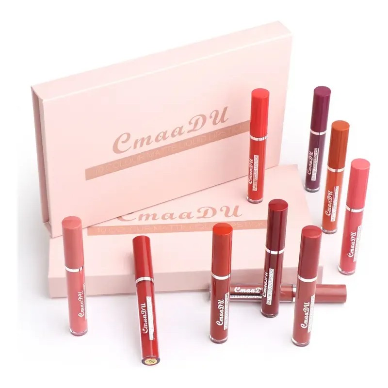 Juego De 10 Cajas De Pintalabios Y Brillos De Labios
