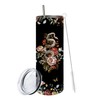 MoYueno Goth Gifts for Women, 20 Oz Slim Snake Tumbler,