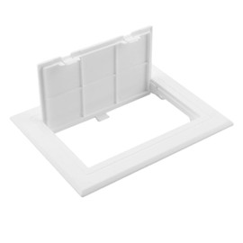 Inspection flap drywall, inspection flap 15 x 10 cm, made of UV-resistant ABS plastic, maintenance door for drywall with easy installation, ideal for cables and pipes in walls and ceilings