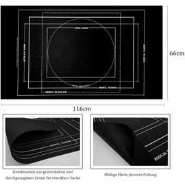 Celawork Puzzle Mat for Up to 1500 2000 3000 Puzzle Pieces Puzzle Pad Puzzle Mat Roll Up Puzzle Mats for Puzzles (Black, for 1500)