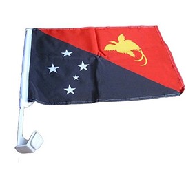 MWS 12x18 Wholesale Lot 12 Papua New Guinea Country Car Vehicle 12"x18" Flag