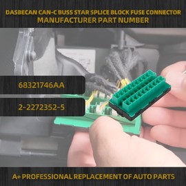 Dasbecan 68321746AA CAN-C Buss Star Splice Block Fuse Connector Compatible with Jeep Wrangler Gladiator JT JL, Dodge Ram 1500 2500 3500, Chrysler Pacifica Voyager 2017-2025 Replaces# 2-2272352-5
