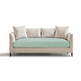 SUBRTEX Stretch Cushion Covers Couch Cushion Slipcovers RV Seat Covers Chair Loveseat Sofa Cushion Protector Spandex Elastic Furniture Protector for Seat(Dark Cyan, Medium)