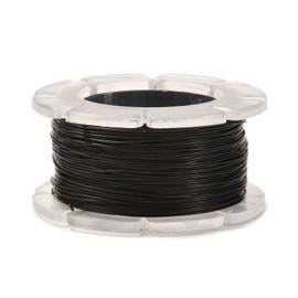 KISSITTY Alambre de cobre de calibre 26 de 218 yardas para hacer joyas, alambre fino y suave para manualidades, alambre de metal chapado de larga duración, color negro para envolver alambre, joyería, adornos, decoración de manualidades