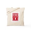 CafePress Fire Extinguisher Sign Tote Bag Reusable Natural Beige Canvas