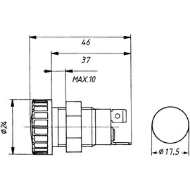 HELLA 2AA 008 594-021 Control Lamp - Halogen - 12/24V - H - Bolted