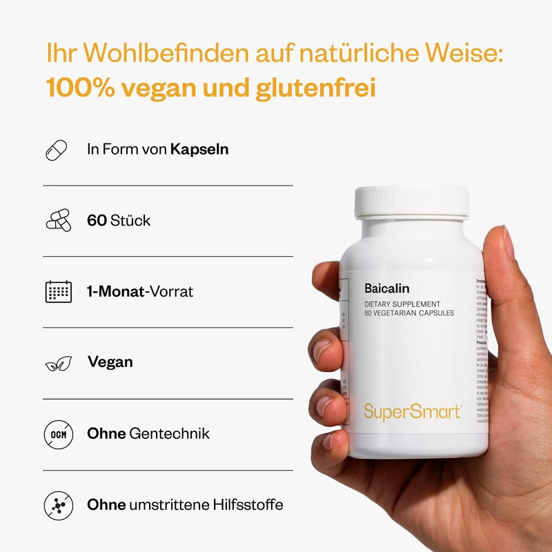 Baicalin 500 mg per day - Contributes to a healthy