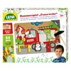 Lena 65836 Hammer Game Fire Brigade Nail Game with 38