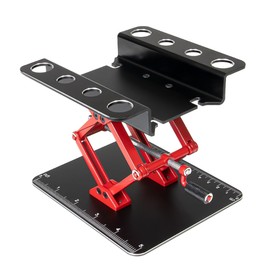 Laroal RC Car Work Stand Aluminum Alloy Lift Work Stand Repair Workstation for 1/8 1/10 Scale RC Crawler Car Truck Buggies (Black)