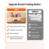 XPXKJ Heating Bread Proofing Basket Set Foldable Thermostatic Silicone Bowl