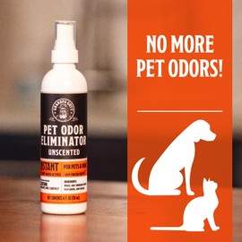 Grandpa Gus's Natural Instant Pet Odor Eliminator, Ready-to-Use Spray, Removes Strong Odor and Smell from Small Animal, Dog & Cat, Home, Carpet & Furniture, 4 fl oz (Pack of 2)