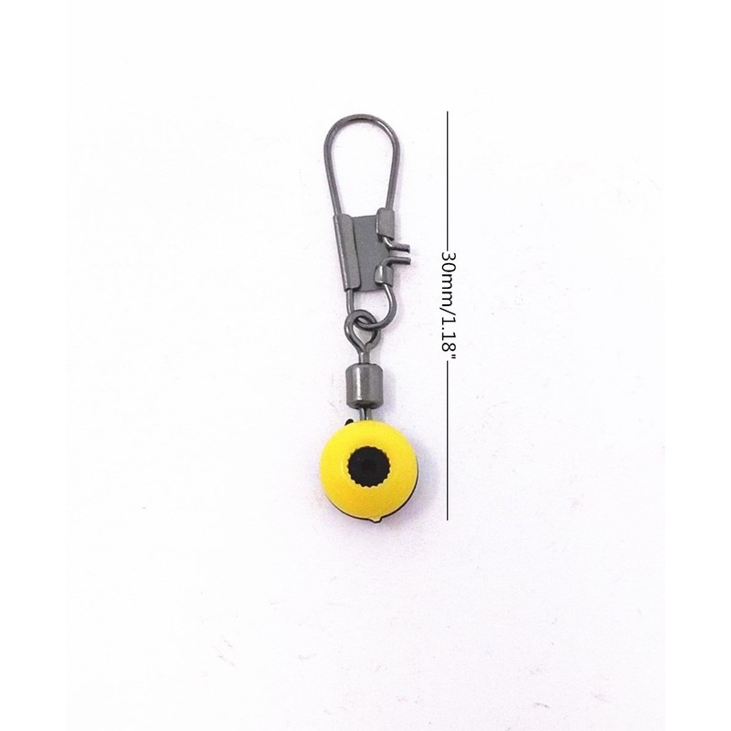 Honbay 100pcs Fishing Line Shank Clip Connector Swivels Sinker Slides