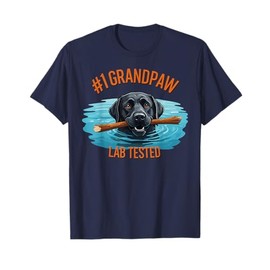 #1 GRANDPAW lab tested Best Dog Grandpa Labrador Retriever T-Shirt