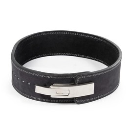 Titan Fitness 2XL 38" - 45" Lever Powerlifting Belt, 4" Wide Belt, 10mm thick, Black Leather Training Belt