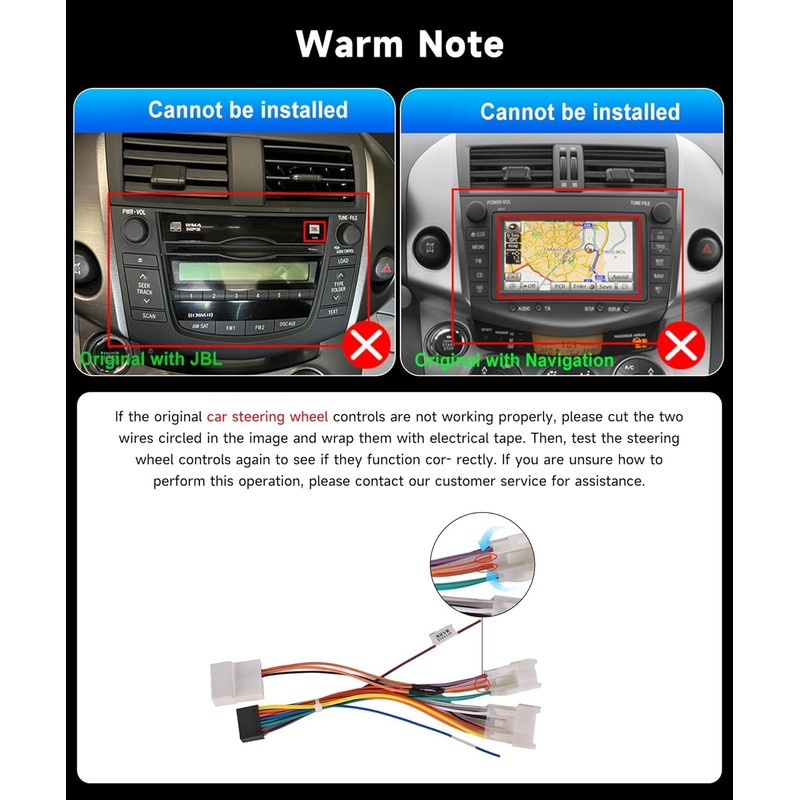 8Core 4G 64G Wireless Carplay Radio for Toyota RAV4 2007-2011