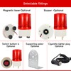 YASONG LTE-1101MJ Rotating Warning Light with 90dB Buzzer, AC110V-120V Industrial