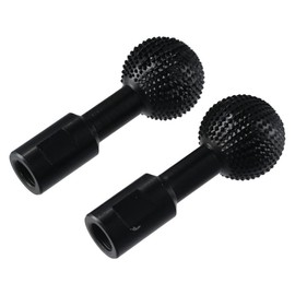 AllGIFT Carving Burrs 2pcs Carbon Steel Black Rotary Burr Rasp Set Industry Embossed Grinding Head Woodworking,Polishing,Grinding