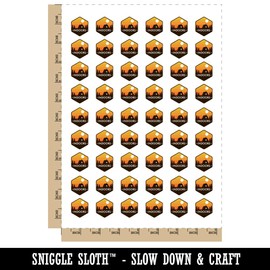 Indoors Introvert Funny Nature Temporary Tattoo Water Resistant Fake Body Art Set Collection - 54 1" Tattoos (1 Sheet)